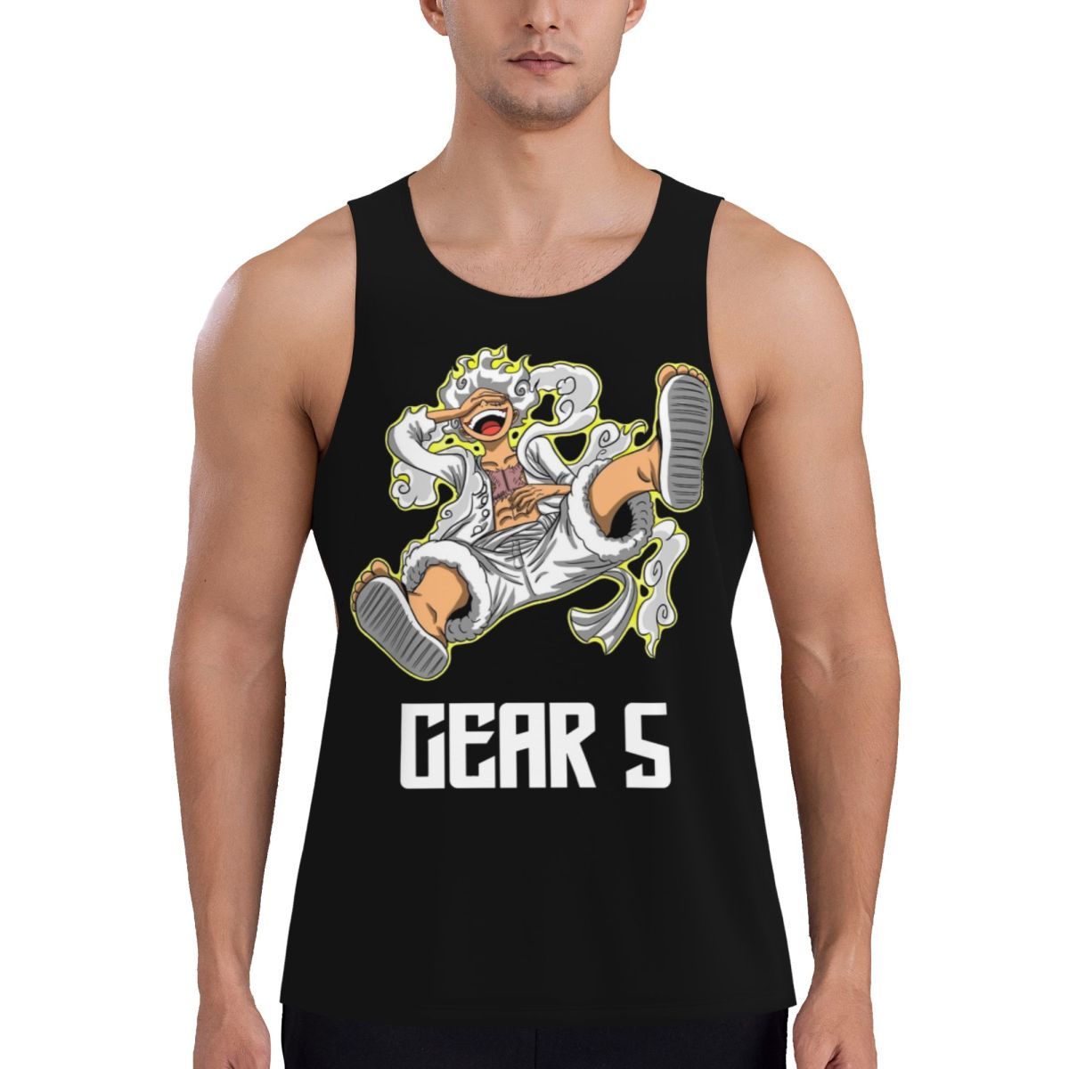 Running Gear Tank - Luffy Gear 5 Japanischer Manga Lauf-Tanktop