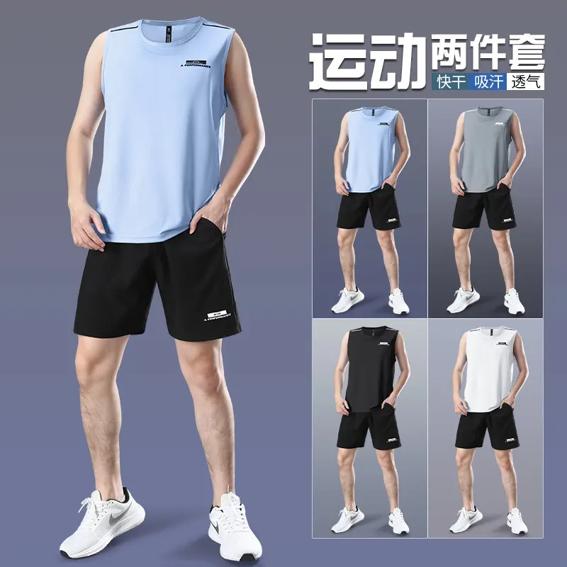 Running Gear Tank - Herren Marathon-Laufset - Schnelltrocknendes Tanktop &