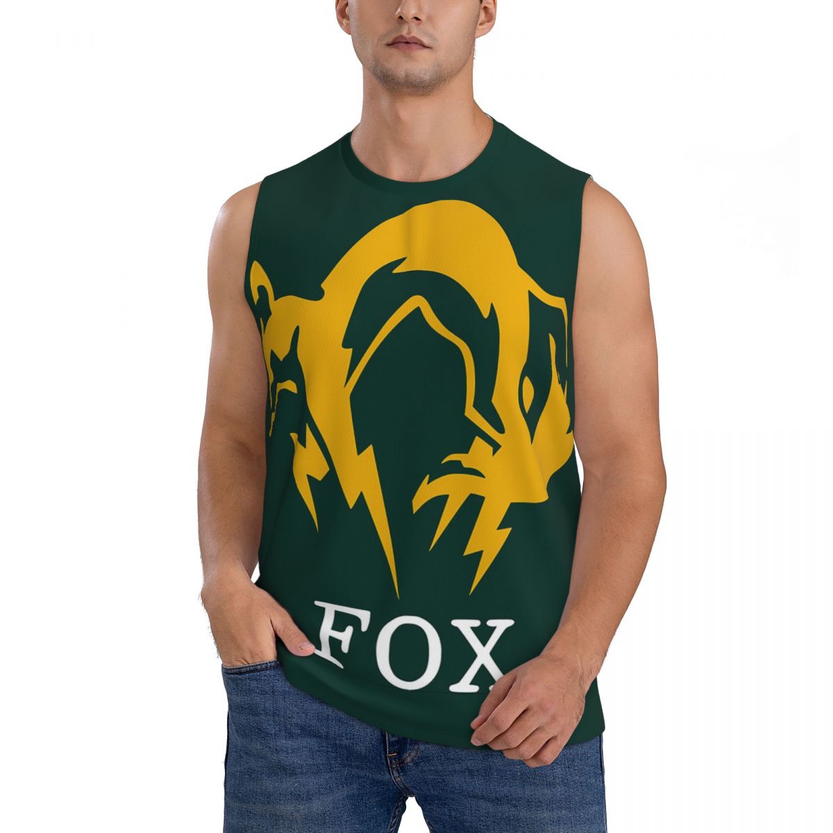 Running Gear Tank - Metal Gear Solid Fox Herren ärmellose
