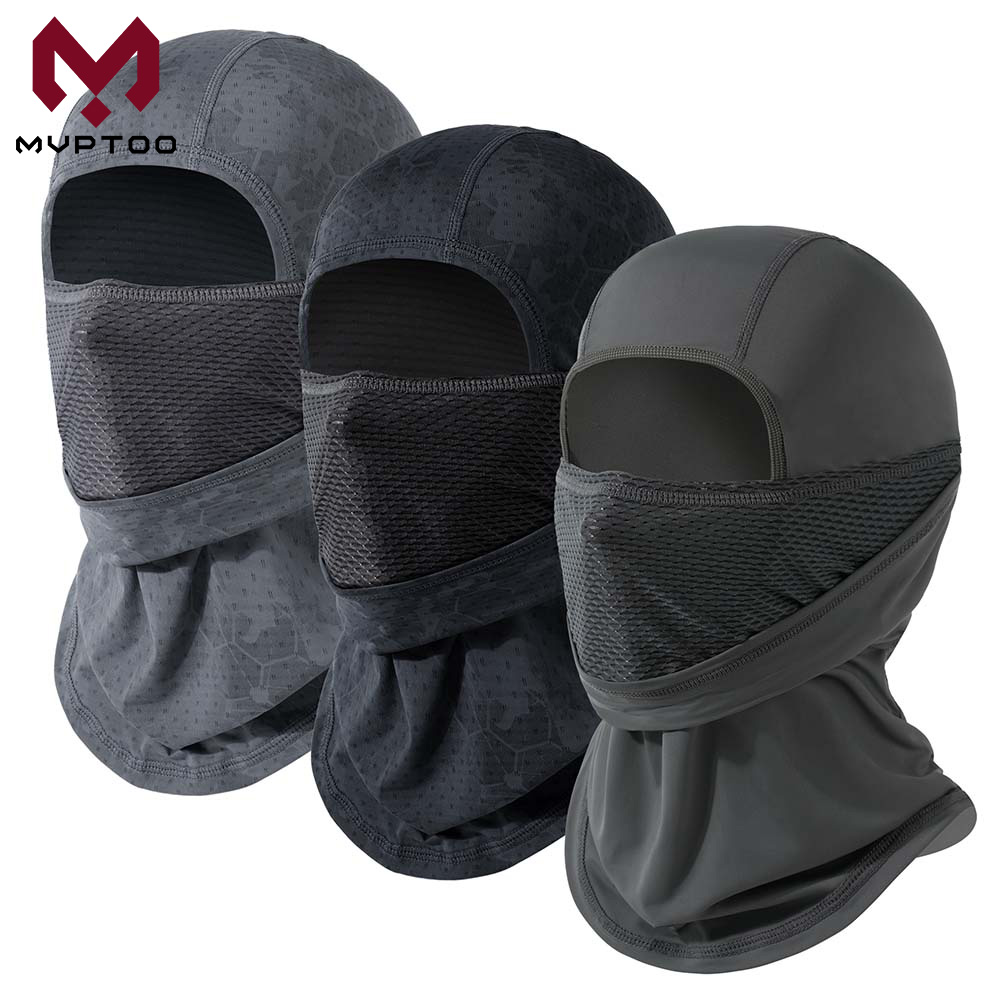Head Gear Running - Atmungsaktive Balaclava-Mütze, Vollgesichtsmaske, UV-Schutz, Kopfbedeckung, Motorradhelm-Abdeckung,