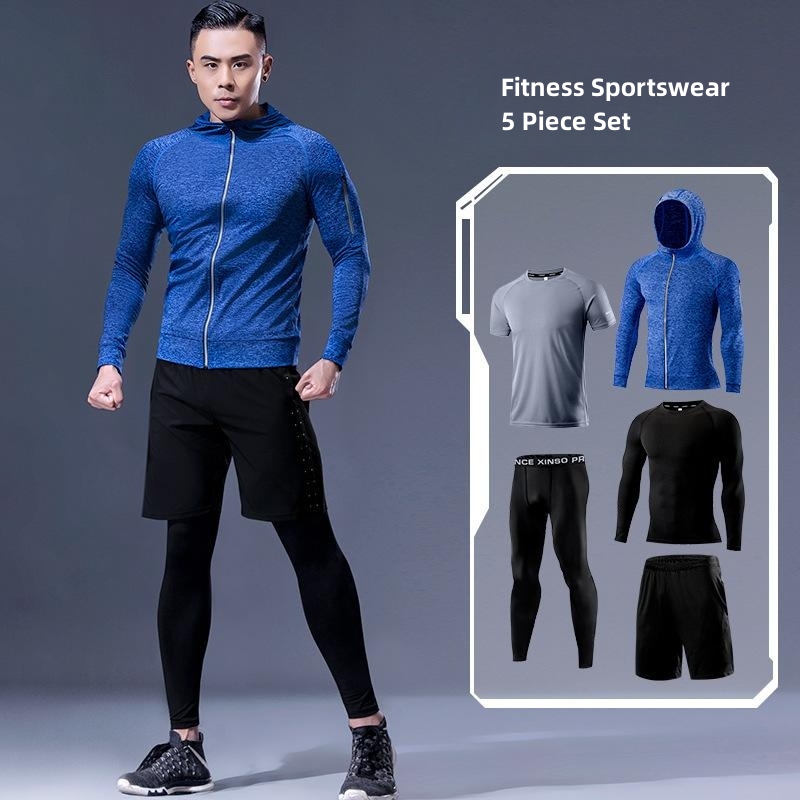 5-teiliges Herren-Fitness-Klei – Running Gear Quick Dry Bewertung und Preis