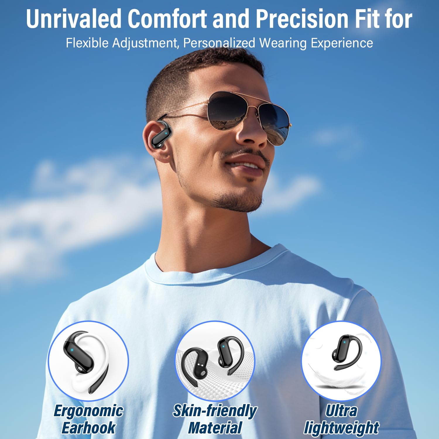 2026 Open-Ear-Ohrhörer Bluetoo – Earphone Sport Hook Bewertung und Preis