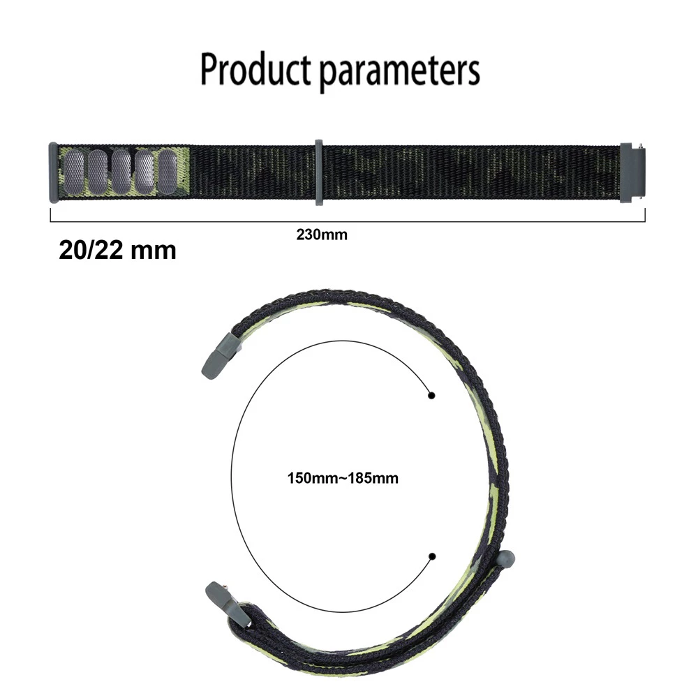 20mm 22mm Nylon-Schlaufenarmba – Runners Gear Bewertung und Preis